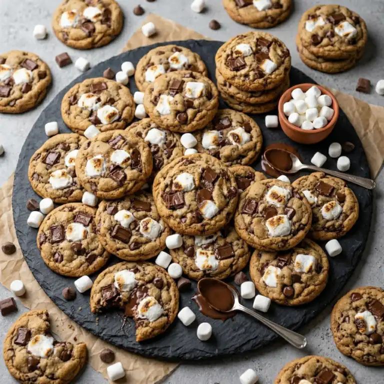 Soft & Chewy S’Mores Cookies