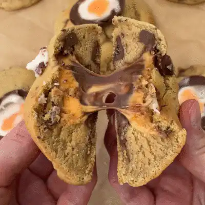 Creme Egg Stuffed Cookies Recipe