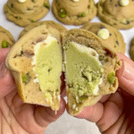 Freezing pistachio spread for NYC cookies