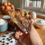 NYC Style Half Baked Cookie gooey chocolate center close-up