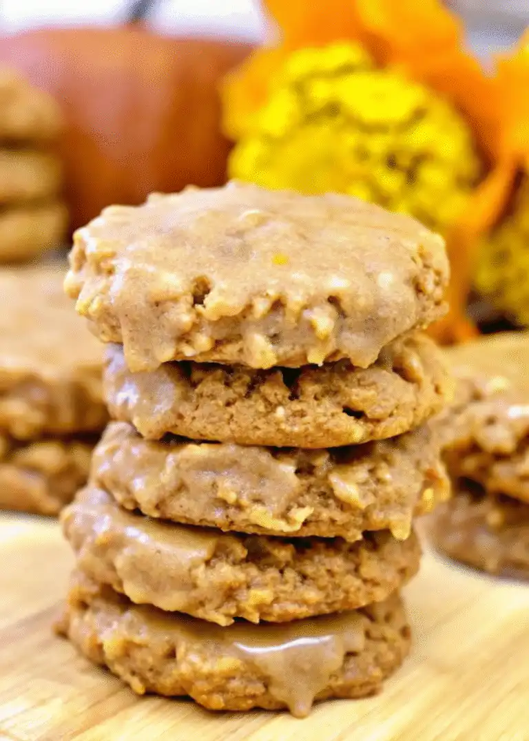Iced Pumpkin Oatmeal Cookies – The Best Chewy Fall Dessert