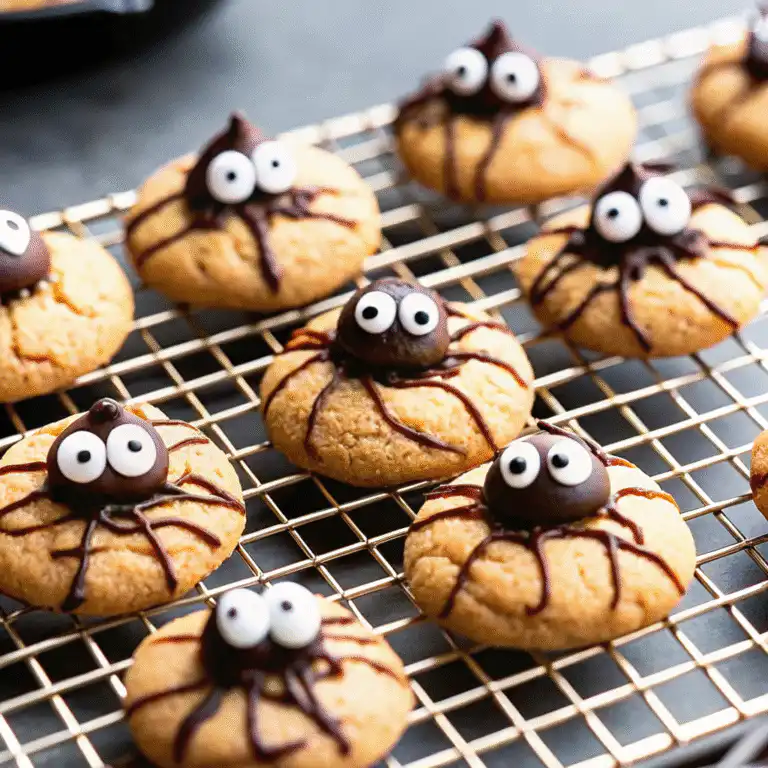 Spider Peanut Butter Cookies