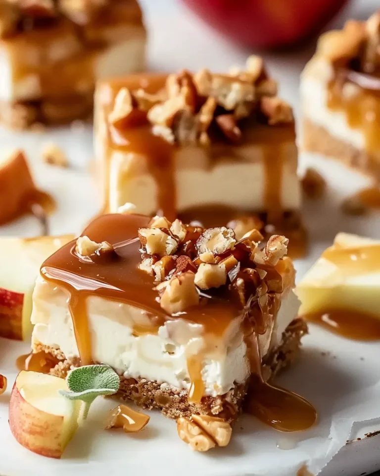 Caramel Apple Cheesecake Bars Irresistibly Delicious Recipe