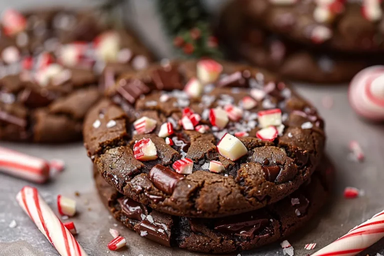 Double Choc Mint Fudge Cookies