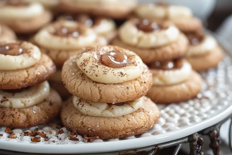 Eggnog Snickerdoodle Thumbprint Cookies Recipe