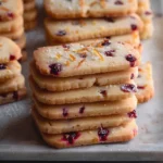 Orange Cranberry Shortbread Cookies