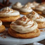 Pumpkin Sugar Cookies with Cream Cheese Frosting