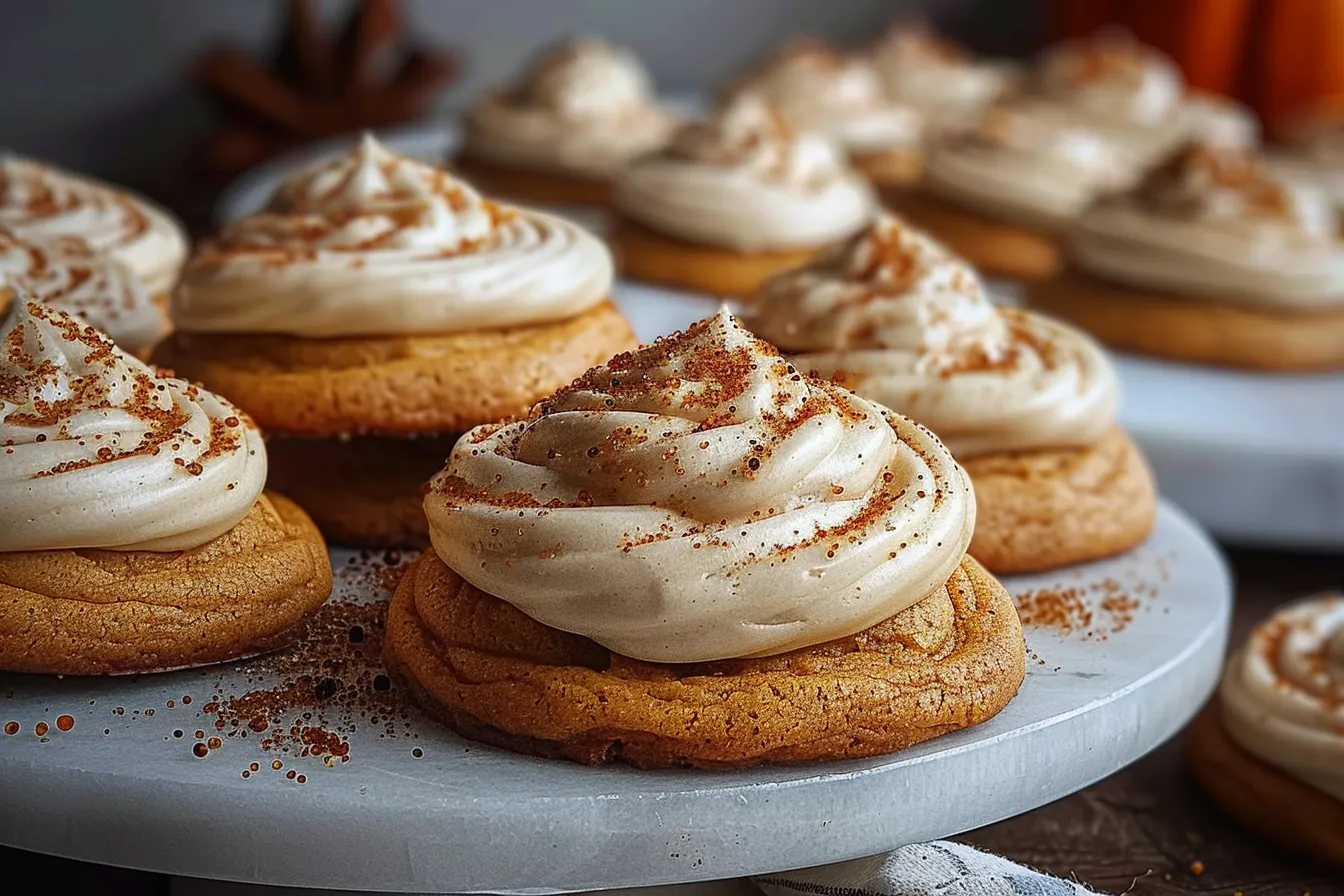 Pumpkin Cookies Cream Cheese Frosting
