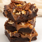 Chocolate turtle brownies