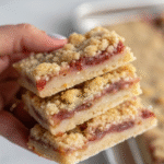 Strawberry crumb bars