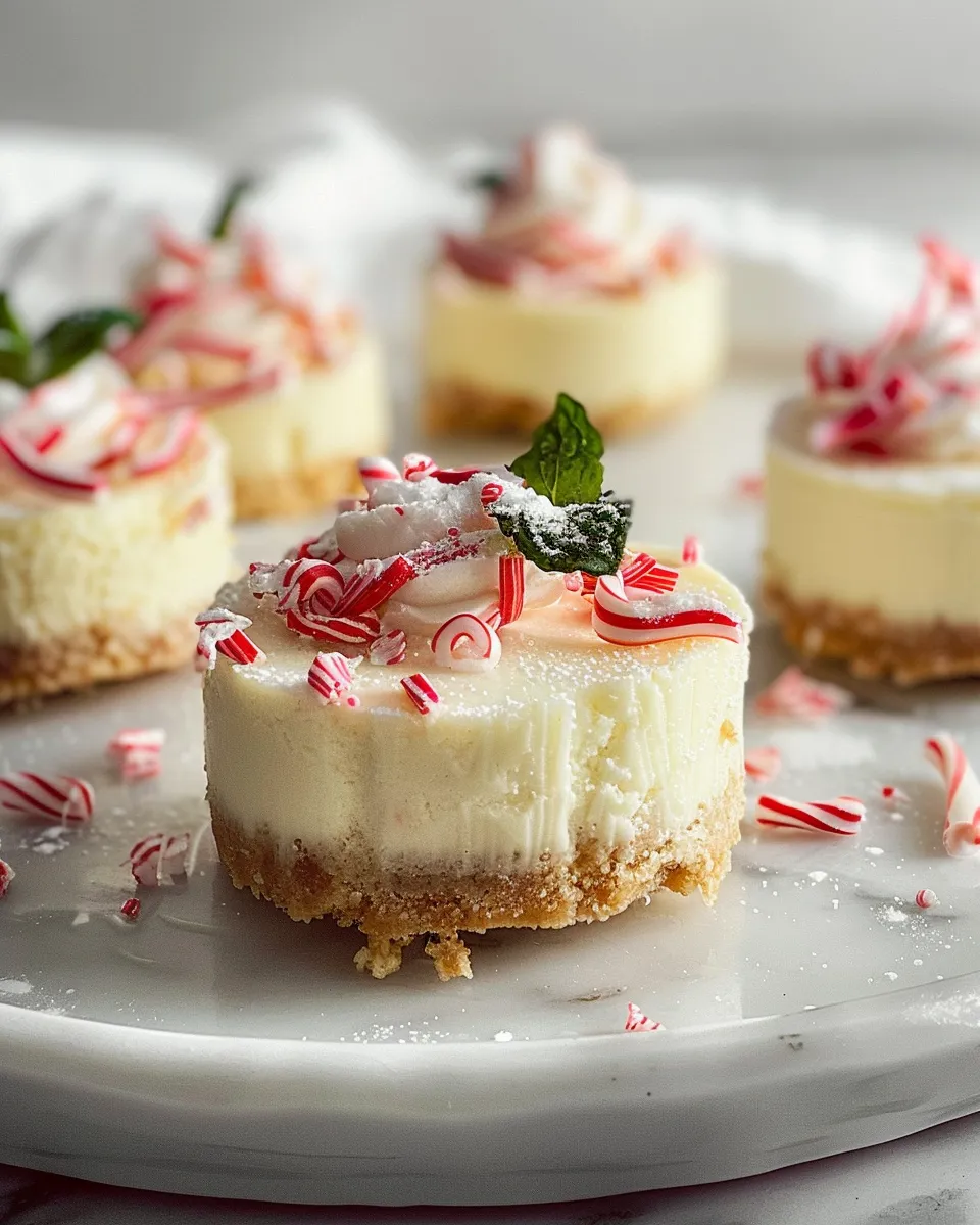 White Chocolate Peppermint Cheesecake