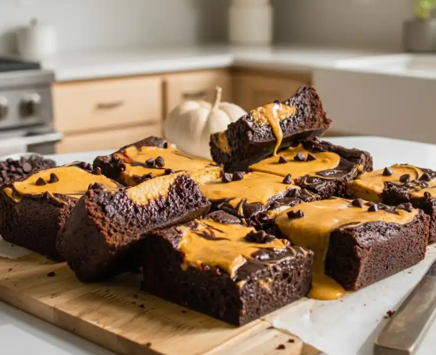 Pumpkin Cheesecake Brownies