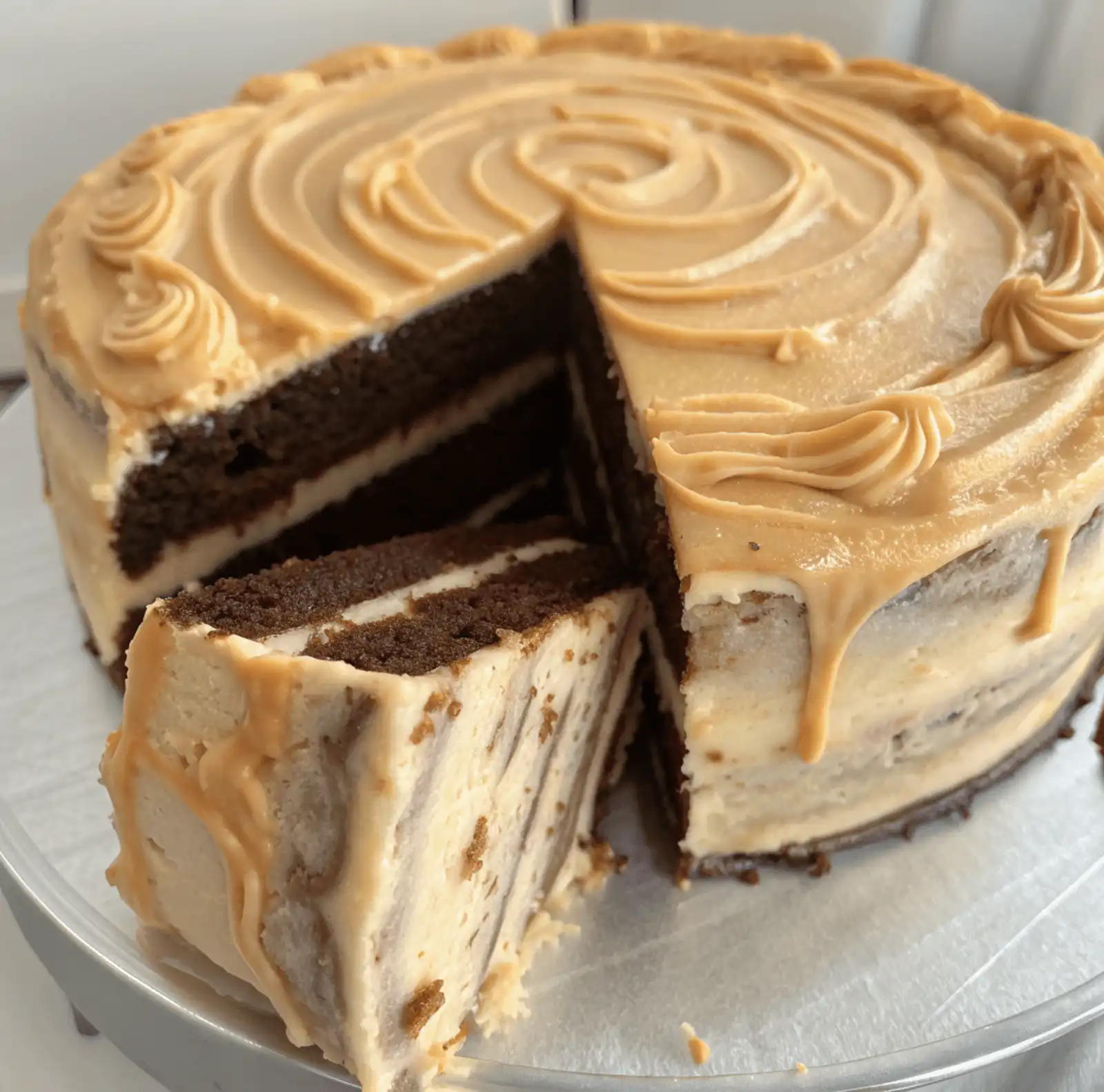 Salted Caramel Mocha Cake