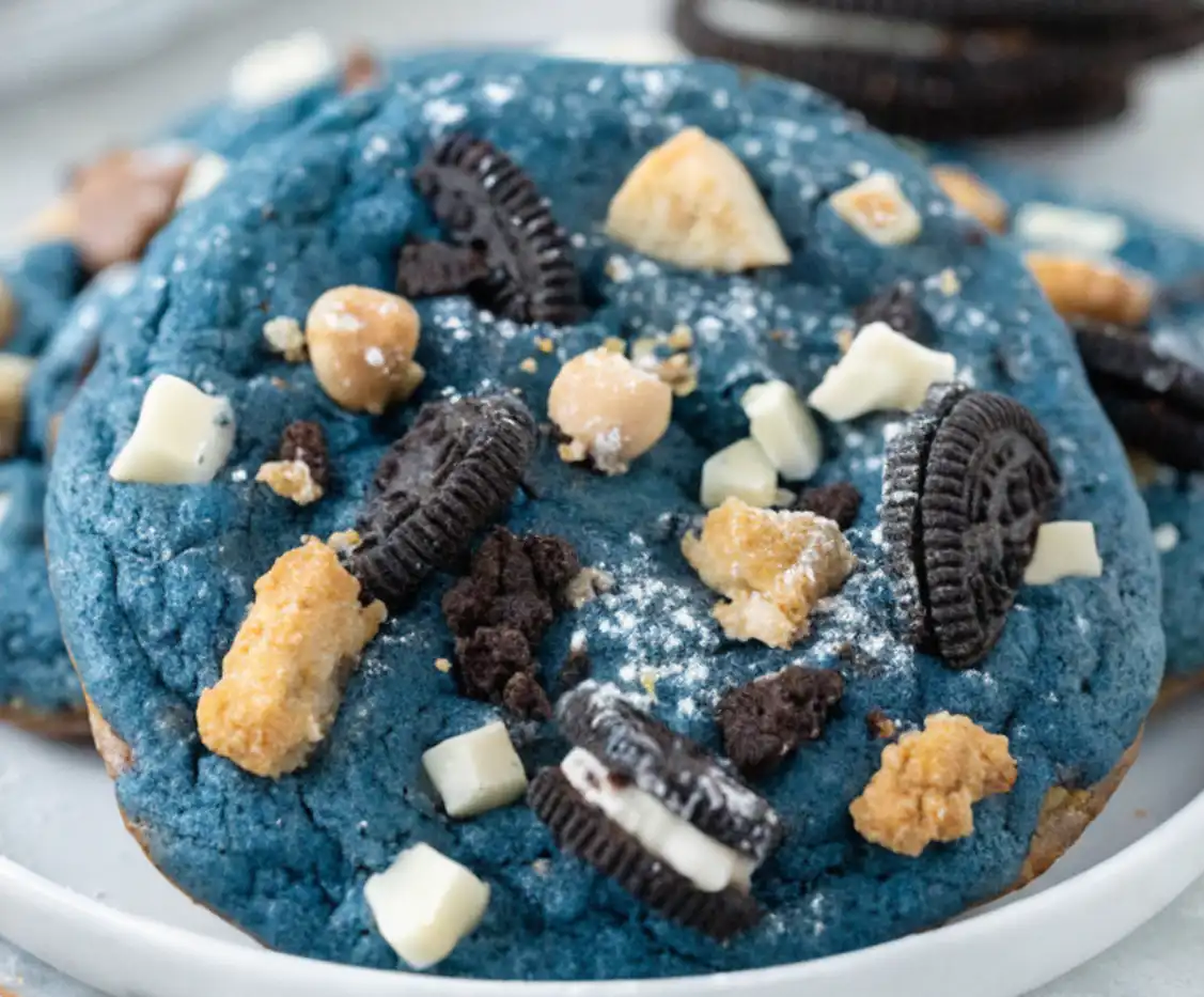 Blue Loaded Monster Cookies