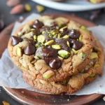 DARK CHOCOLATE CHIP PISTACHIO TAHINI COOKIES