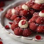 Red Velvet Blossoms Cookies