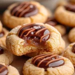 Twix Thumbprint Cookies