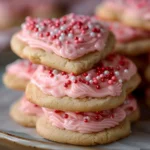 Valentine’s Day Frosted Sugar Cookies Recipe