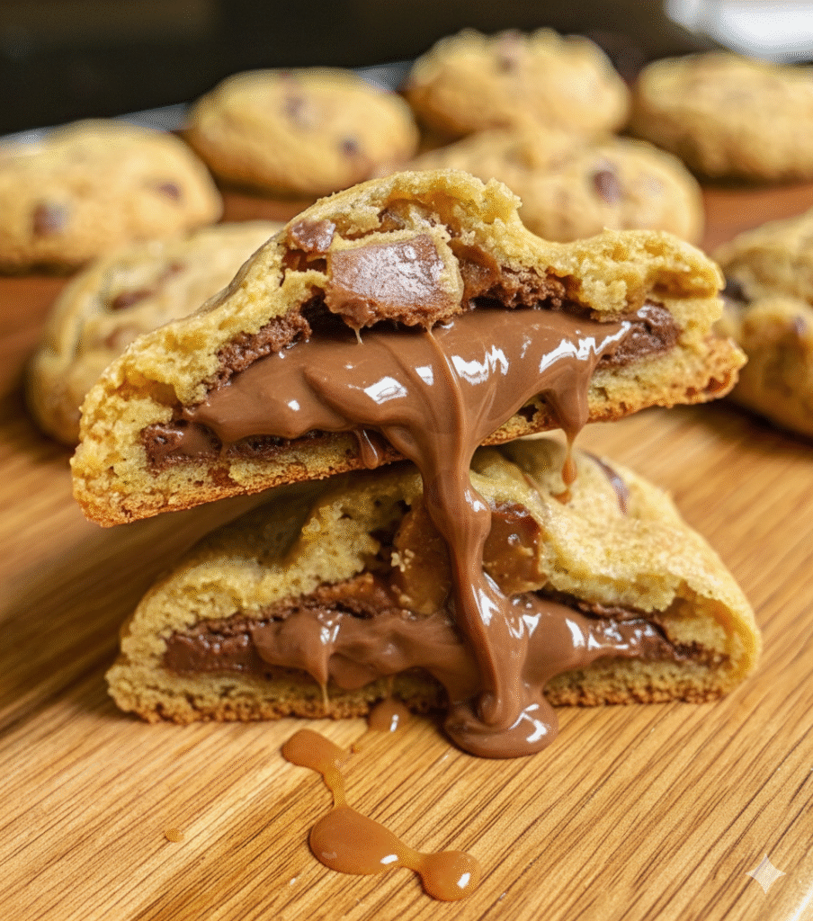 Tim Tam Stuffed Chocolate Chip Cookie