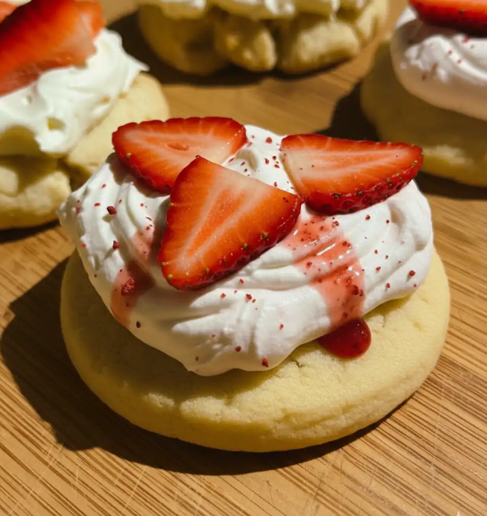 Easy Strawberry Shortcake Cookies