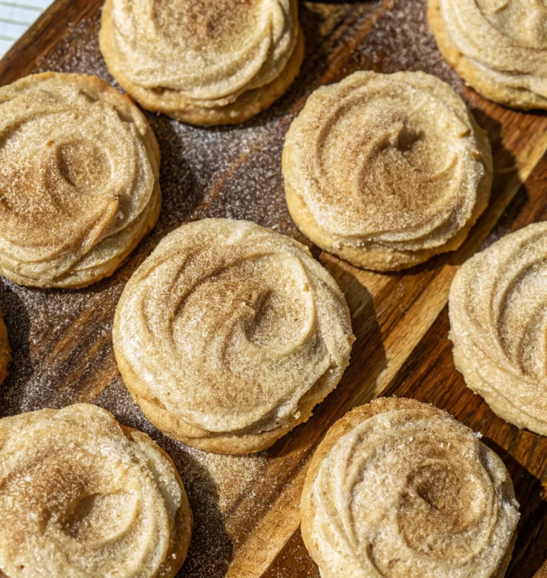 Chewy Churro Cookies with Cinnamon Buttercream