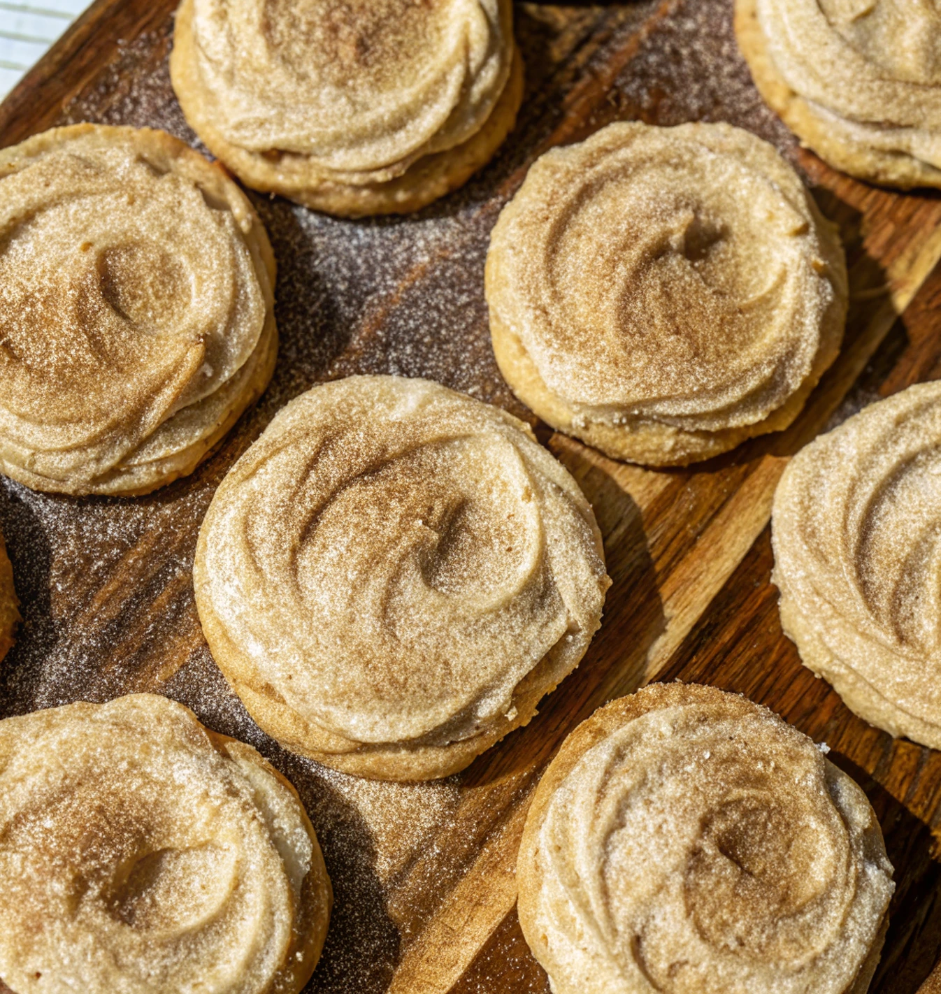 Chewy Churro Cookies with Cinnamon Buttercream
