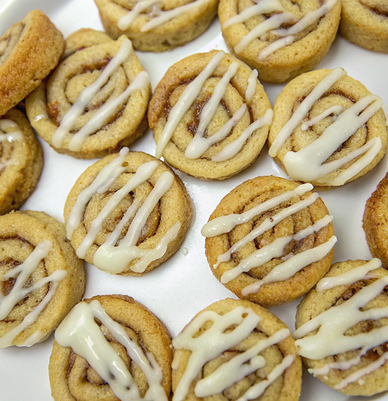 Homemade Cinnamon Roll Cookies with Cream Cheese Icing