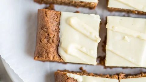 Easy Gingerbread Bars with Cream Cheese Frosting
