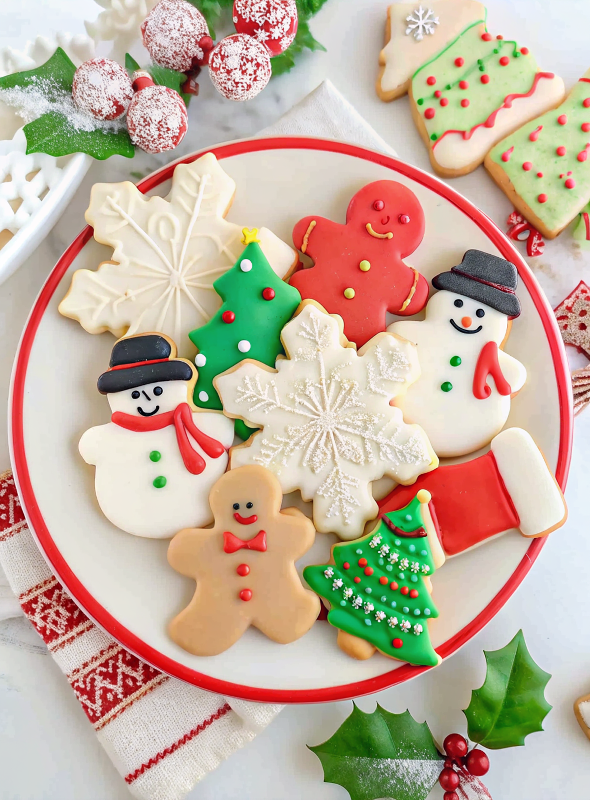 No-Spread Christmas Sugar Cookies
