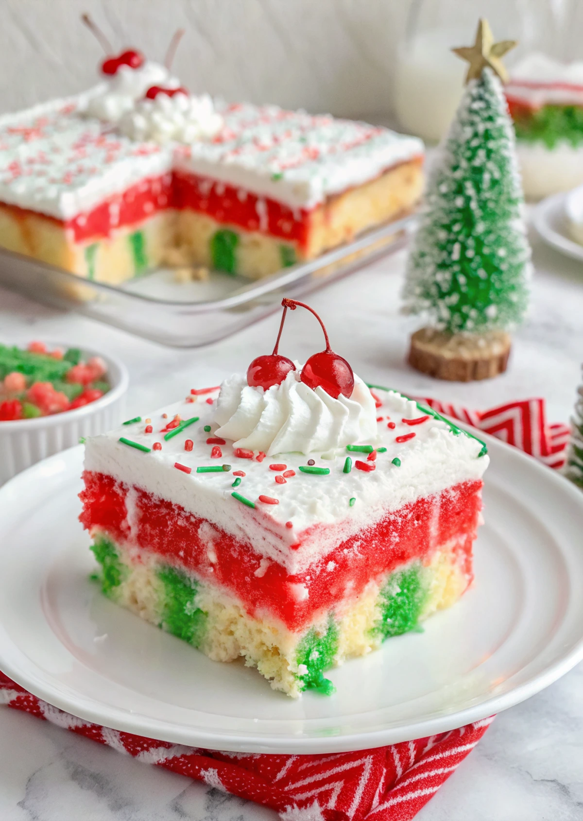 Christmas Jello Poke Cake Christmas Jello Poke Cake