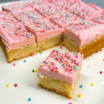 Pink Sugar Cookie Bars