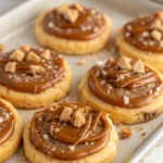 Crumbl Copycat Caramel Shortbread Cookies