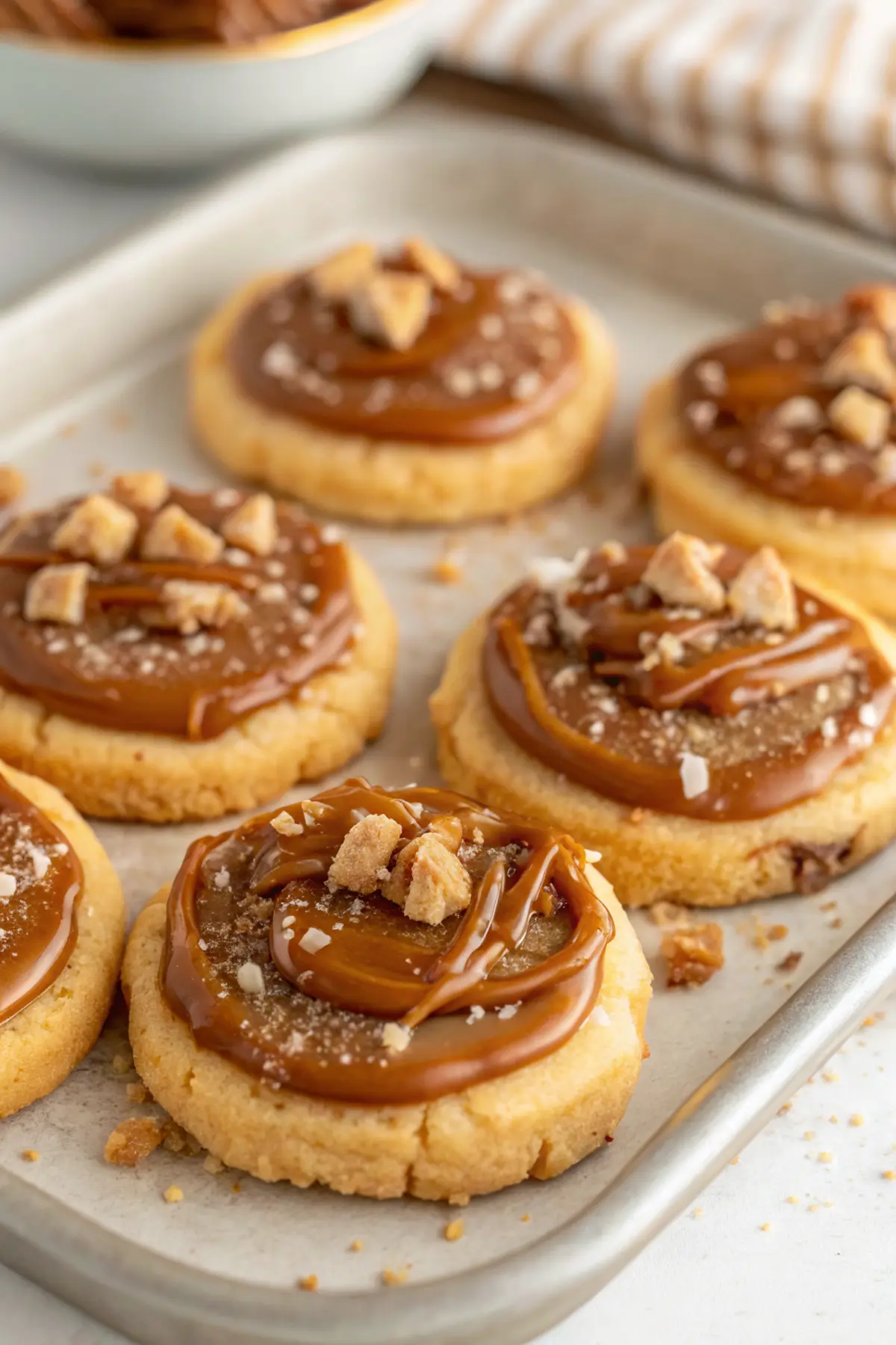 Caramel Shortbread Cookies