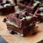 Andes Mint Chocolate Chip Fudge