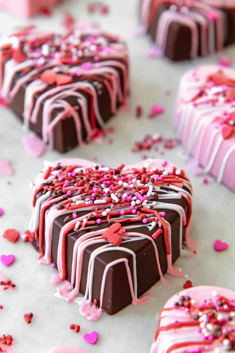 Easy Valentine Hot Cocoa Bombs