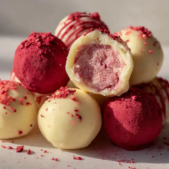 No-Bake Strawberry Protein Bites