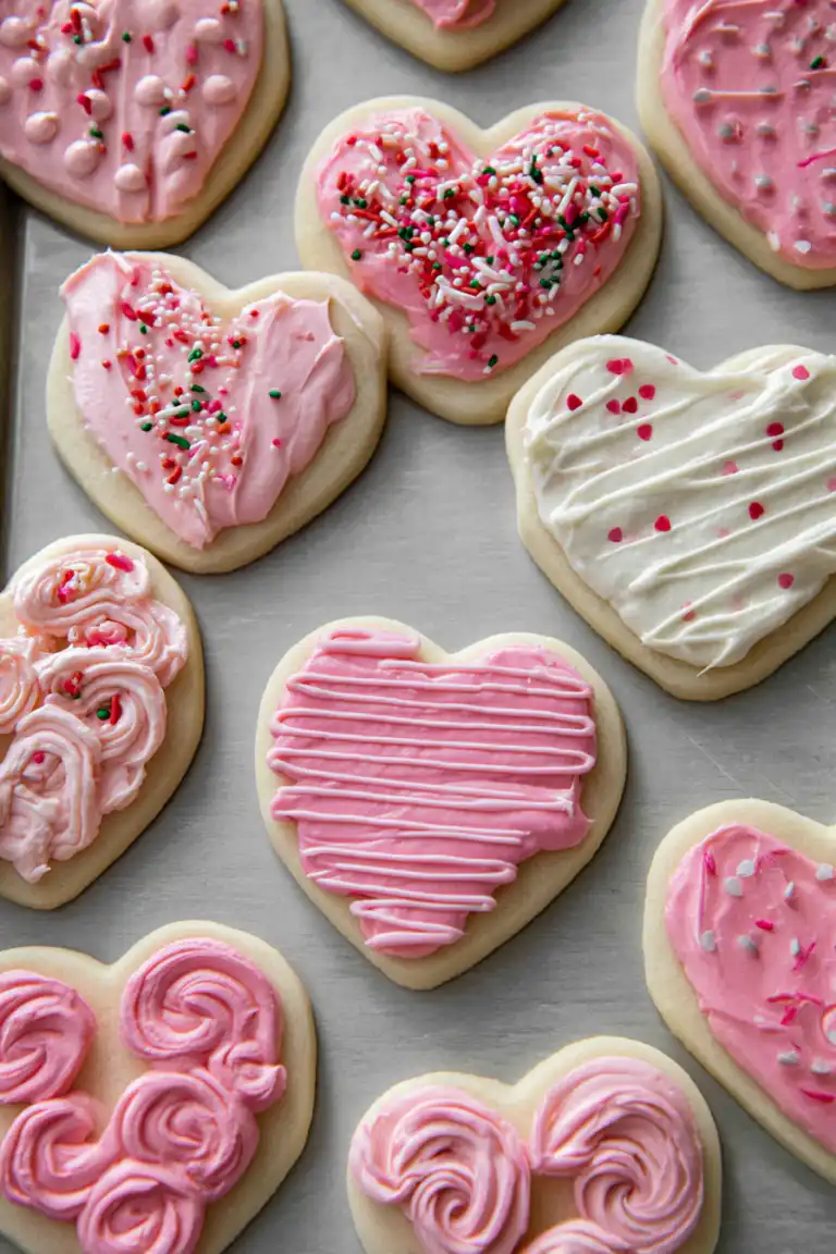 Easy Valentine Sugar Cookies