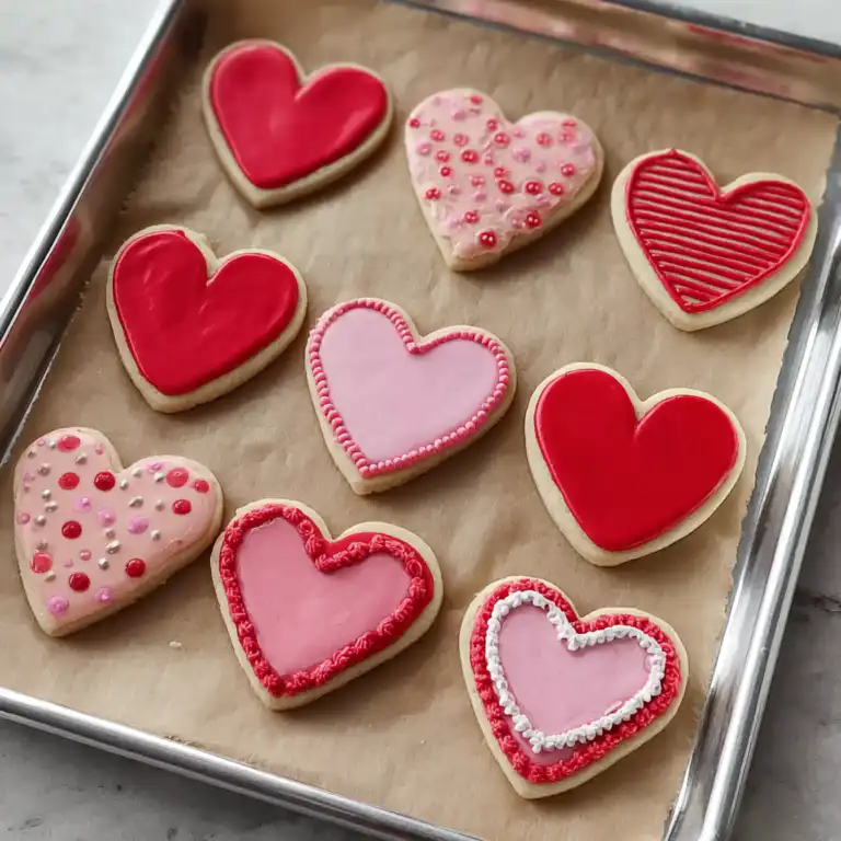 Valentine Sugar Cookies (Royal Icing!)