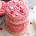 Valentine's Day Cake Mix Cookies