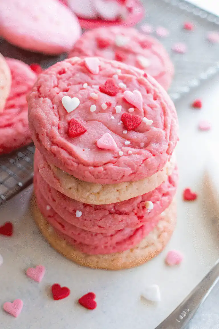Valentine’s Day Cake Mix Cookies