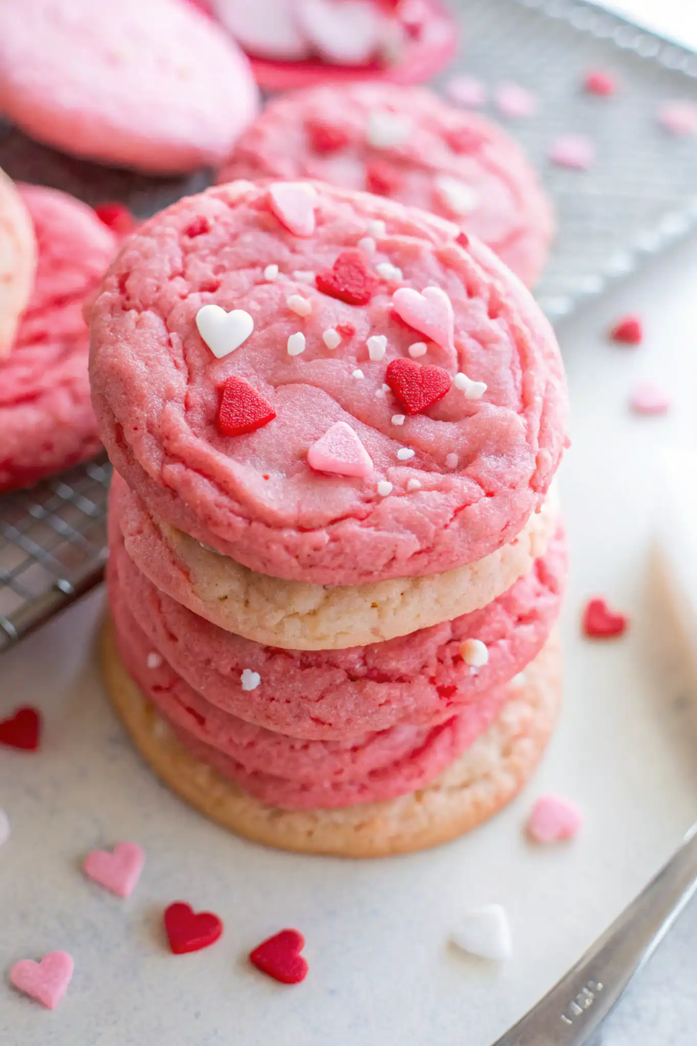 Valentine’s Day Cake Mix Cookies