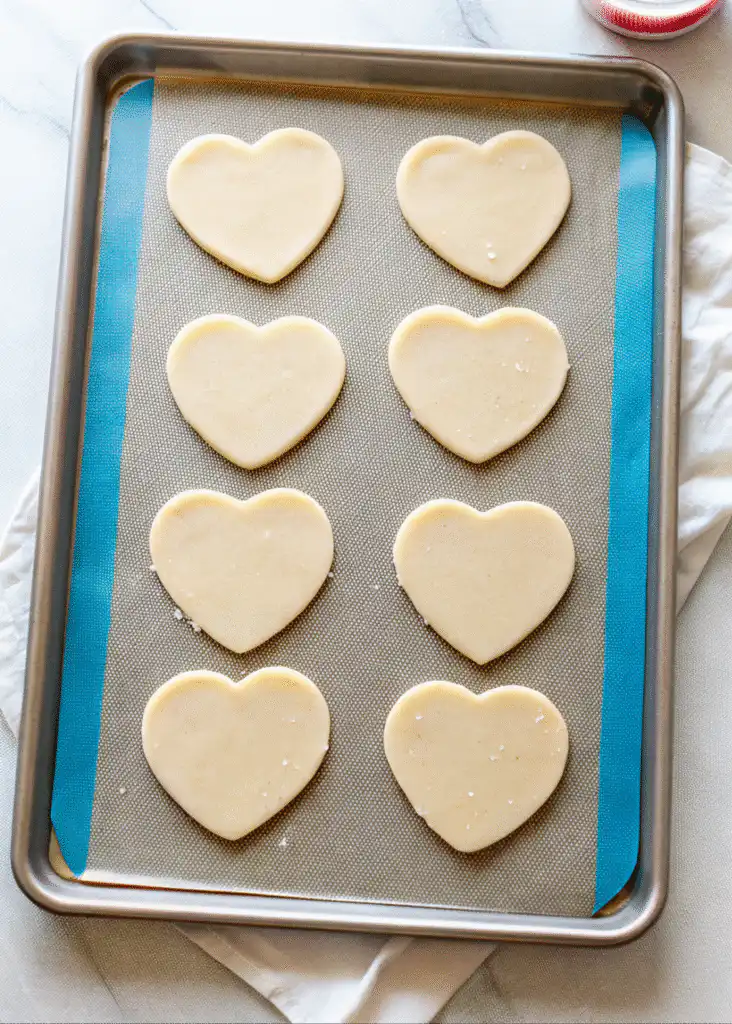 Valentine's Day Heart Sugar Cookies