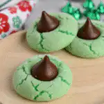 Mint Chocolate Kiss Blossom Cookies