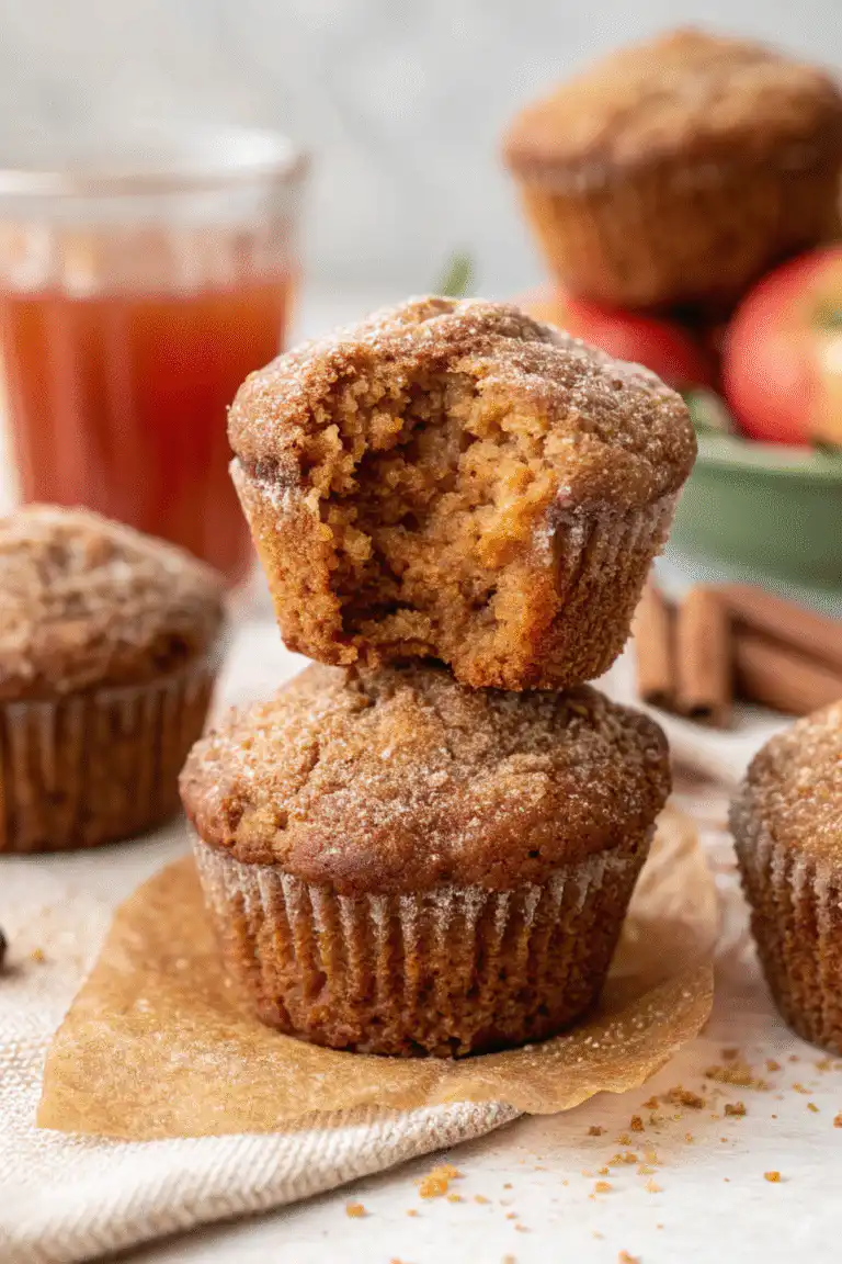 Soft Apple Cider Muffins (No Donut Pan Needed!)