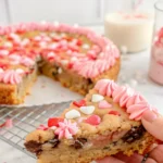 Heart Shaped Cookie Cake