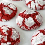 Red velvet gooey butter cookies