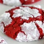 Red velvet gooey butter cookies