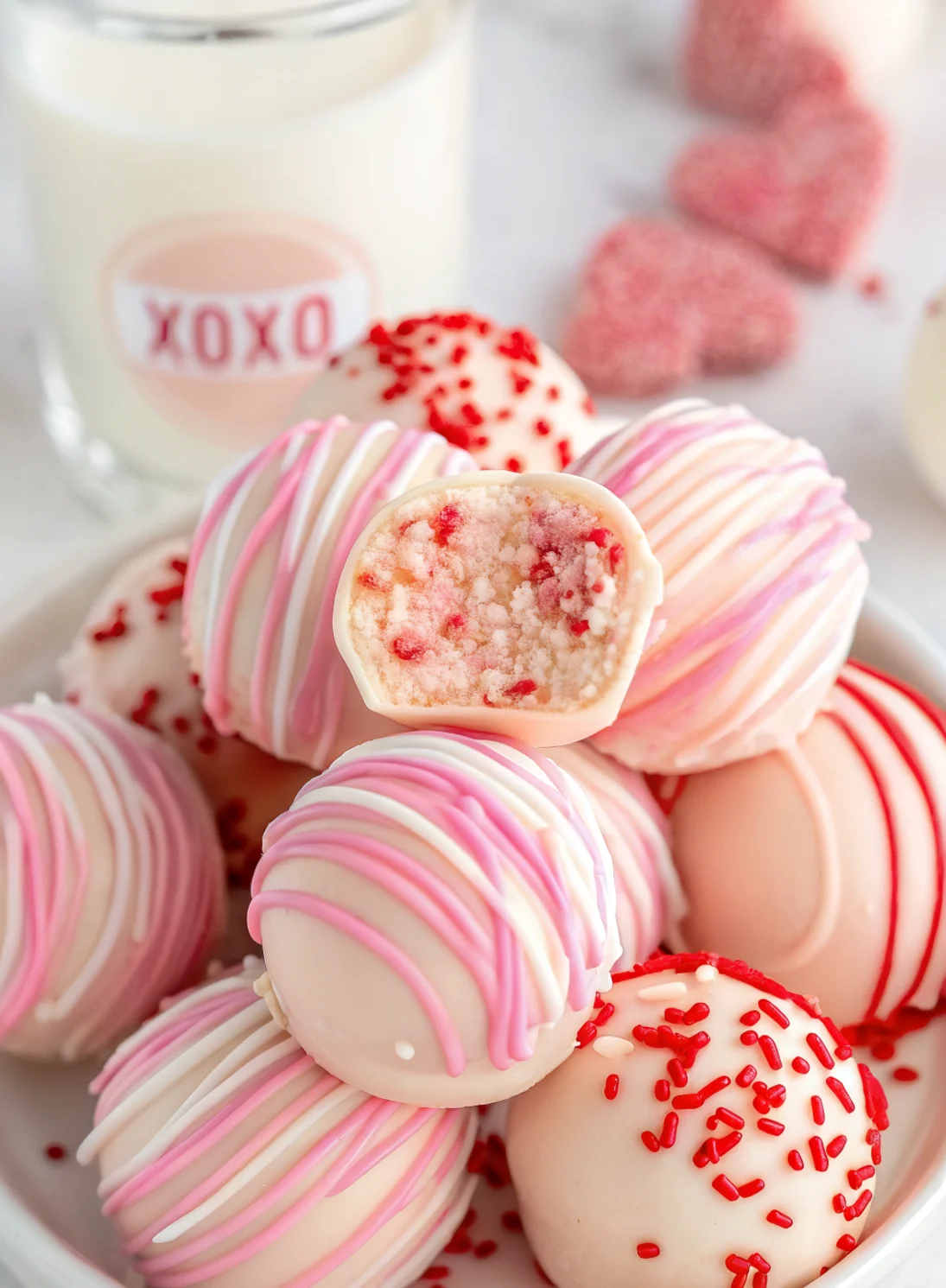 Strawberry Cake Truffles