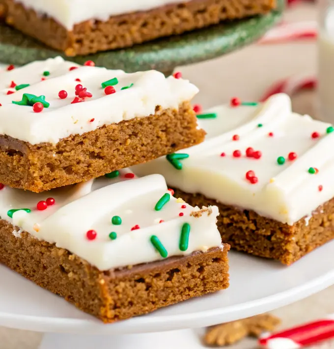 Easy Gingerbread Cookie Bars