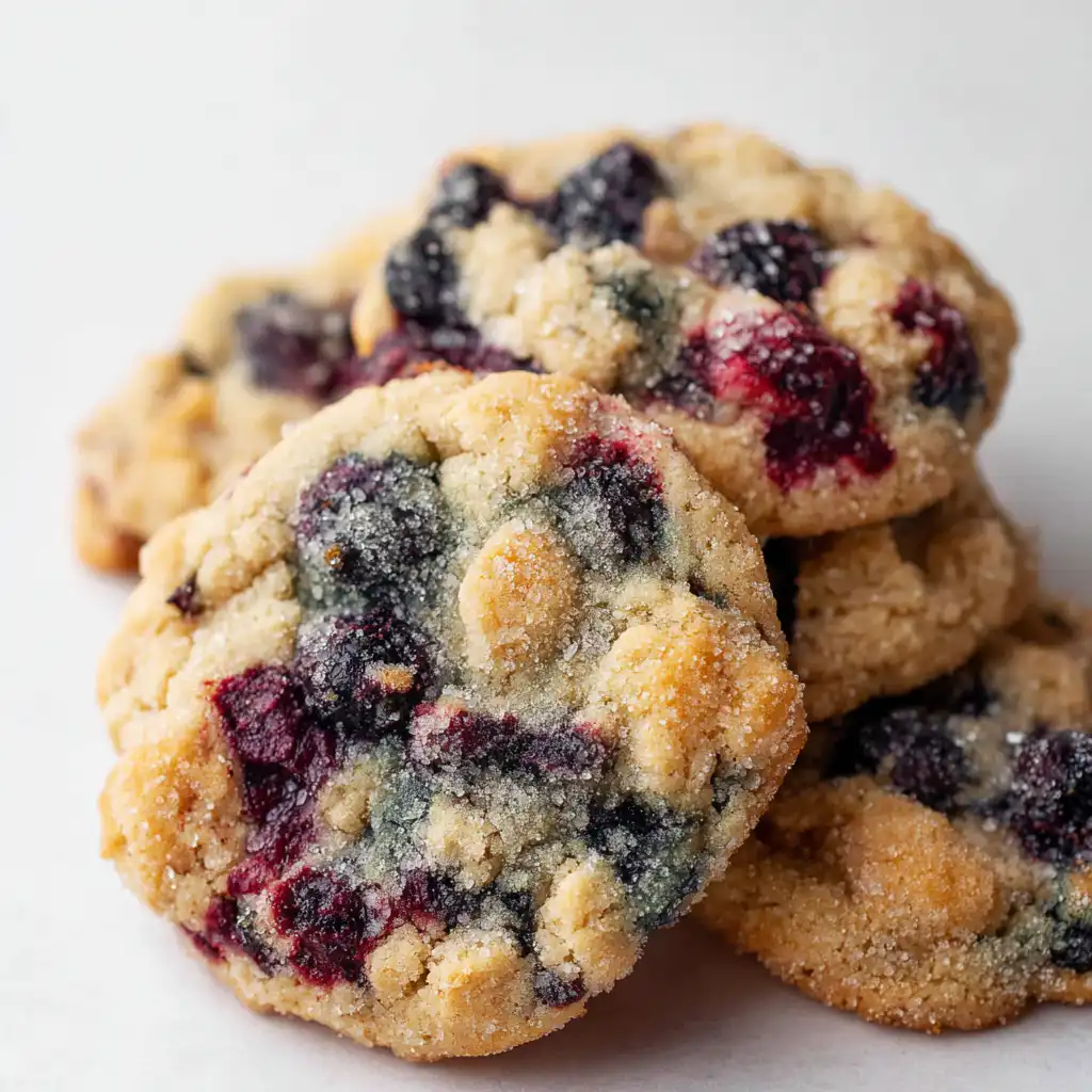 Crumbl Copycat Blueberry Muffin Cookies
